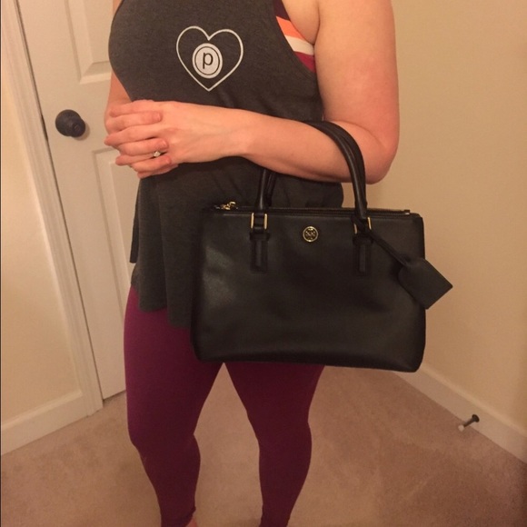 Tory Burch Robinson Mini Double-Zip Tote - Picture 6 of 6